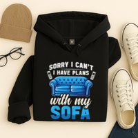 Binge Watching Plans With My Sofa Watching Tv Series Hoodie