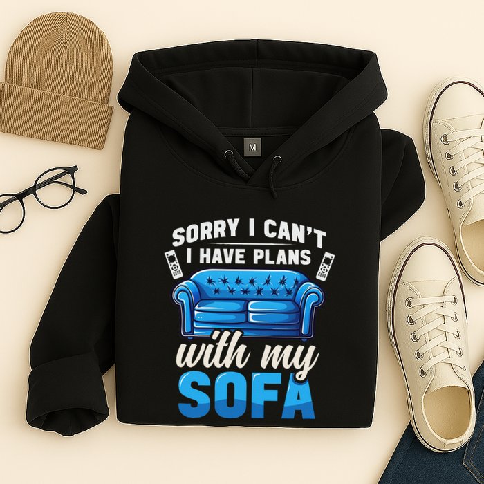 Binge Watching Plans With My Sofa Watching Tv Series Hoodie