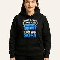 Binge Watching Plans With My Sofa Watching Tv Series Hoodie