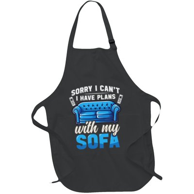 Binge Watching Plans With My Sofa Watching Tv Series Apron