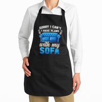 Binge Watching Plans With My Sofa Watching Tv Series Apron