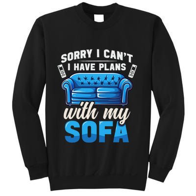 Binge Watching Plans With My Sofa Watching Tv Series Sweatshirt