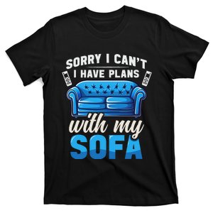 Binge Watching Plans With My Sofa Watching Tv Series T-Shirt