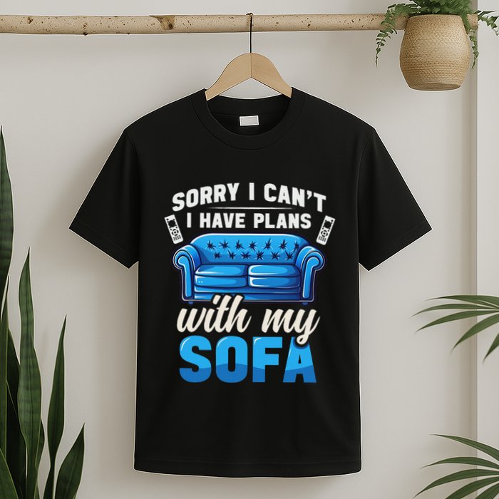 Binge Watching Plans With My Sofa Watching Tv Series T-Shirt
