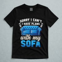Binge Watching Plans With My Sofa Watching Tv Series T-Shirt