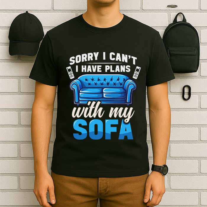 Binge Watching Plans With My Sofa Watching Tv Series T-Shirt