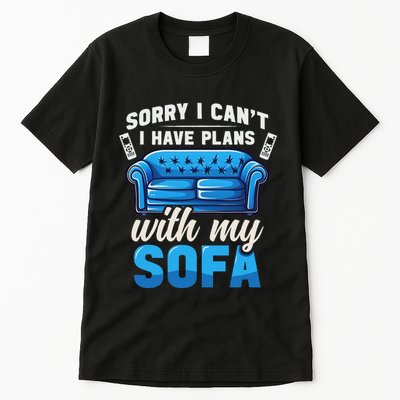 Binge Watching Plans With My Sofa Watching Tv Series Tall T-Shirt