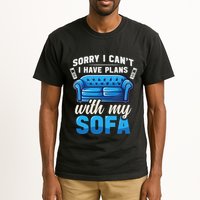 Binge Watching Plans With My Sofa Watching Tv Series Tall T-Shirt