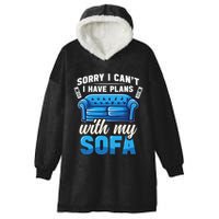 Binge Watching Plans With My Sofa Watching Tv Series Hooded Wearable Blanket