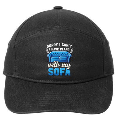 Binge Watching Plans With My Sofa Watching Tv Series 7-Panel Snapback Hat