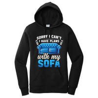 Binge Watching Plans With My Sofa Watching Tv Series Women's Pullover Hoodie
