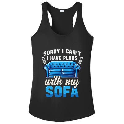 Binge Watching Plans With My Sofa Watching Tv Series Ladies PosiCharge Competitor Racerback Tank