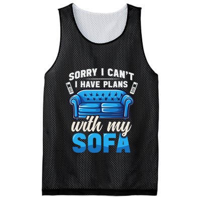 Binge Watching Plans With My Sofa Watching Tv Series Mesh Reversible Basketball Jersey Tank