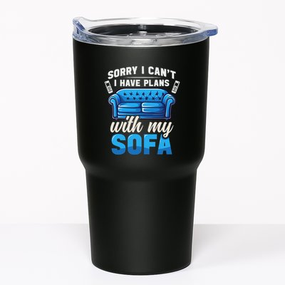 Binge Watching Plans With My Sofa Watching Tv Series Tumbler