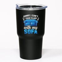 Binge Watching Plans With My Sofa Watching Tv Series Tumbler