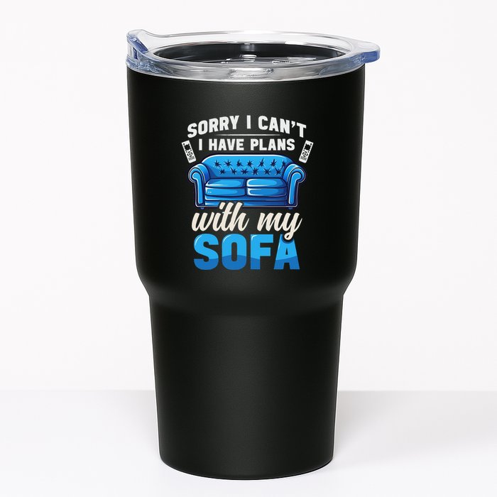 Binge Watching Plans With My Sofa Watching Tv Series Tumbler