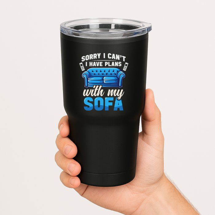Binge Watching Plans With My Sofa Watching Tv Series Tumbler