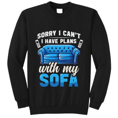 Binge Watching Plans With My Sofa Watching Tv Series Tall Sweatshirt