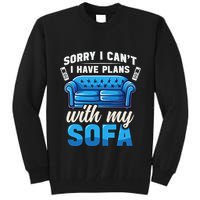 Binge Watching Plans With My Sofa Watching Tv Series Tall Sweatshirt