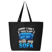 Binge Watching Plans With My Sofa Watching Tv Series 25L Jumbo Tote
