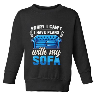 Binge Watching Plans With My Sofa Watching Tv Series Toddler Sweatshirt