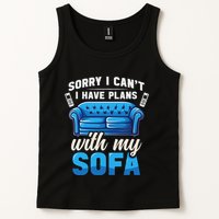 Binge Watching Plans With My Sofa Watching Tv Series Tank Top