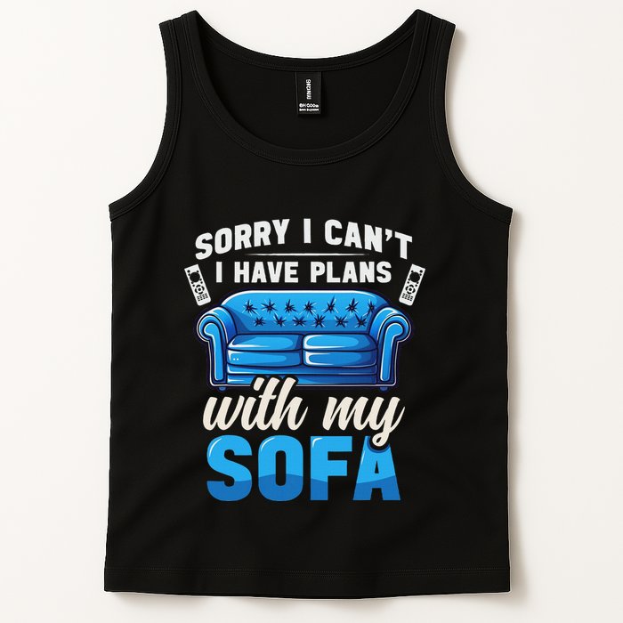 Binge Watching Plans With My Sofa Watching Tv Series Tank Top