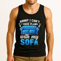 Binge Watching Plans With My Sofa Watching Tv Series Tank Top