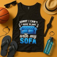 Binge Watching Plans With My Sofa Watching Tv Series Tank Top