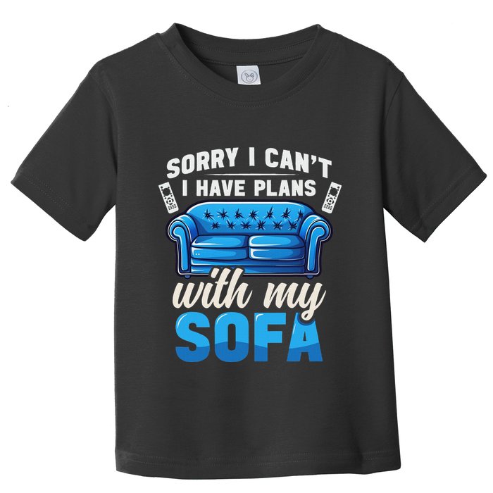 Binge Watching Plans With My Sofa Watching Tv Series Toddler T-Shirt
