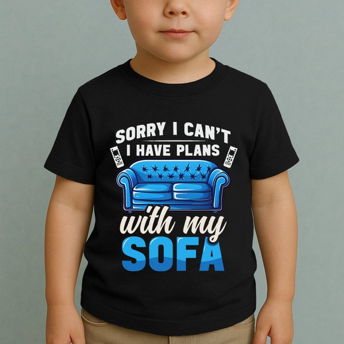 Binge Watching Plans With My Sofa Watching Tv Series Toddler T-Shirt