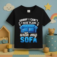 Binge Watching Plans With My Sofa Watching Tv Series Toddler T-Shirt