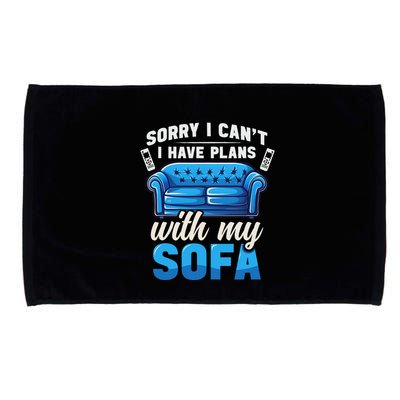Binge Watching Plans With My Sofa Watching Tv Series Microfiber Hand Towel