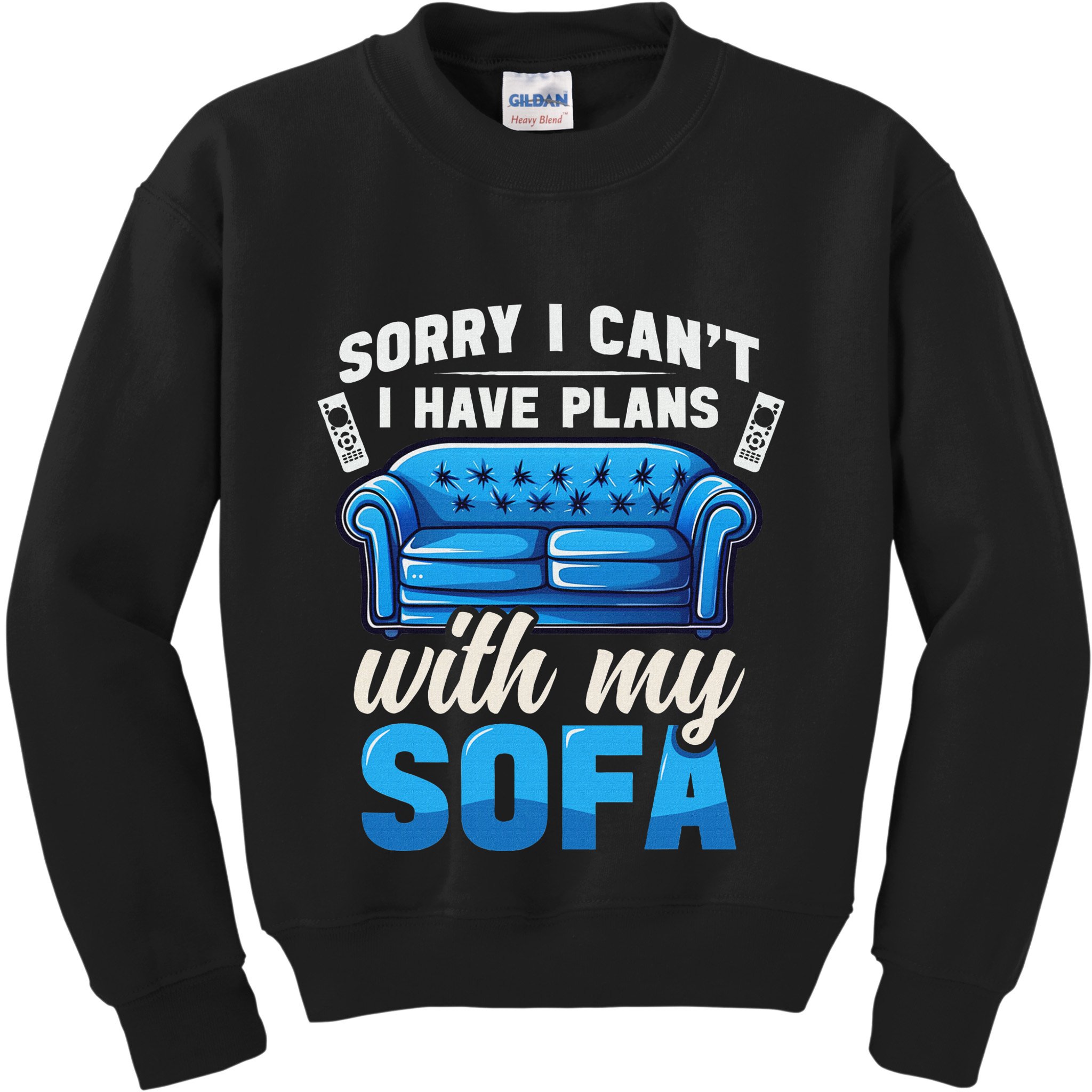 Binge Watching Plans With My Sofa Watching Tv Series Kids Sweatshirt