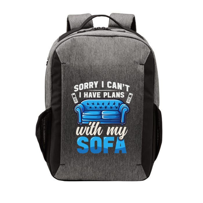 Binge Watching Plans With My Sofa Watching Tv Series Vector Backpack