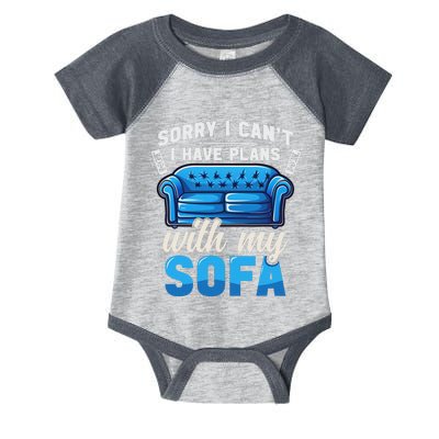 Binge Watching Plans With My Sofa Watching Tv Series Infant Baby Jersey Bodysuit