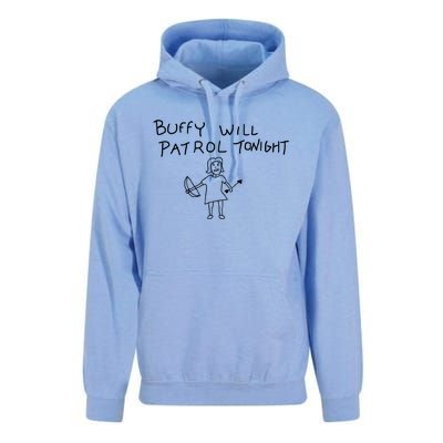 Buffy Will Patrol Tonight Unisex Surf Hoodie