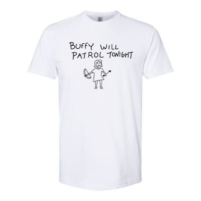 Buffy Will Patrol Tonight Softstyle CVC T-Shirt