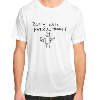 Buffy Will Patrol Tonight Adult ChromaSoft Performance T-Shirt