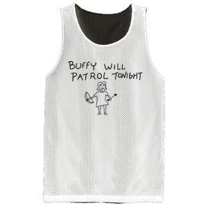 Buffy Will Patrol Tonight Mesh Reversible Basketball Jersey Tank