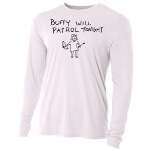 Buffy Will Patrol Tonight Cooling Performance Long Sleeve Crew