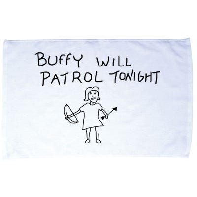 Buffy Will Patrol Tonight Microfiber Hand Towel