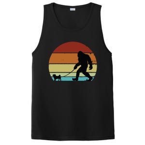 Bigfoot Walking Pug Funny Pug Pug Lover Funny Bigfoot PosiCharge Competitor Tank