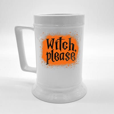 Bleached Witch Please Funny Halloween Witch Costume Beer Stein