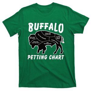 Buffalo Wildlife Petting Chart For Bison Lovers T-Shirt