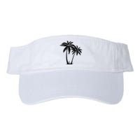 Black White Palm Trees Summer Sun Beach  Visor