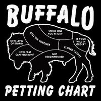 Buffalo Wildlife Petting Chart 7-Panel Snapback Hat