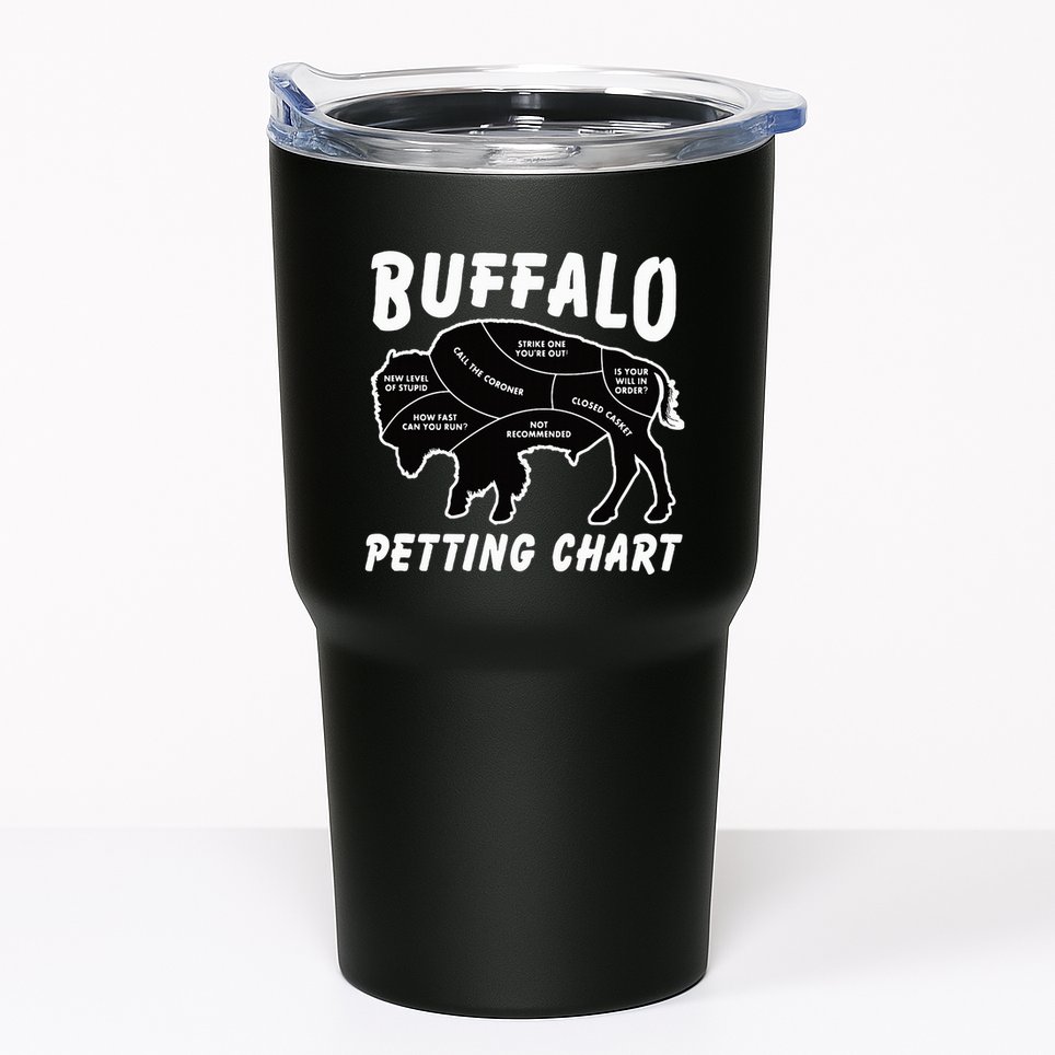 Buffalo Wildlife Petting Chart Tumbler
