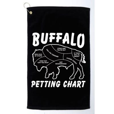 Buffalo Wildlife Petting Chart Golf Towel