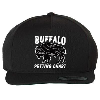 Buffalo Wildlife Petting Chart Wool Snapback Cap